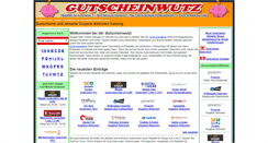 Desktop Screenshot of gutscheinwutz.de